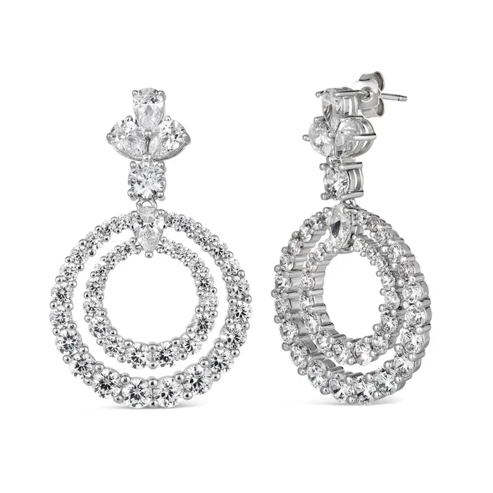 Caliente Double Halo Earrings