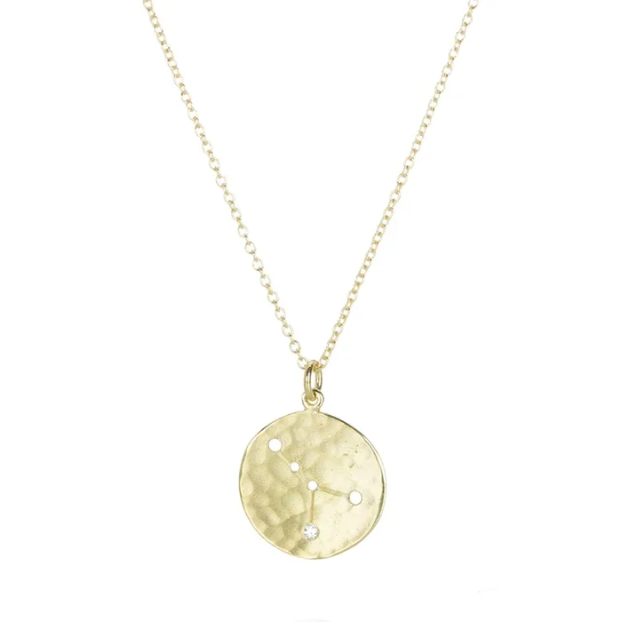 Cancer Celestial Disc Necklace