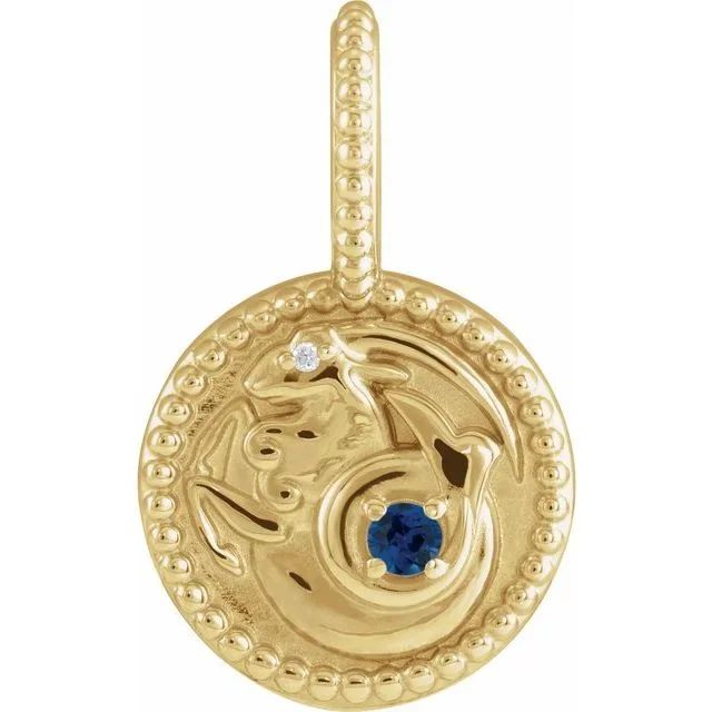 Capricorn Medallion Charm