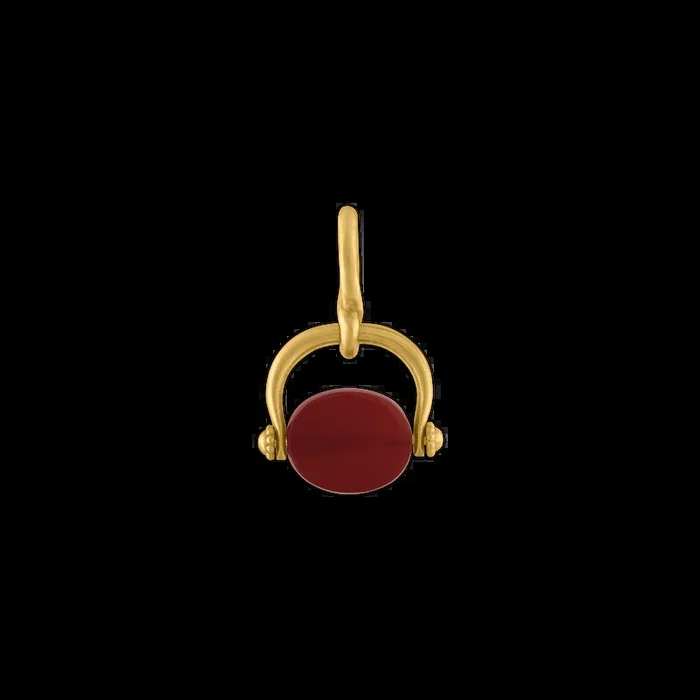 Carnelian Baby Intaglio Unda Spinning Pendant