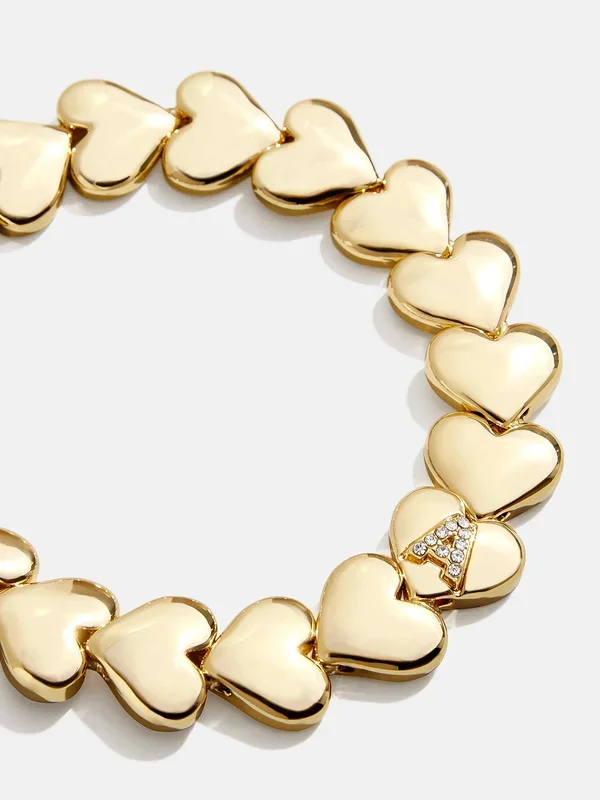 Caroline Initial Bracelet – Gold/Pavé