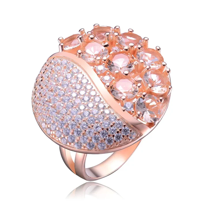 Caroline Rose Gold Dual Accent Ring
