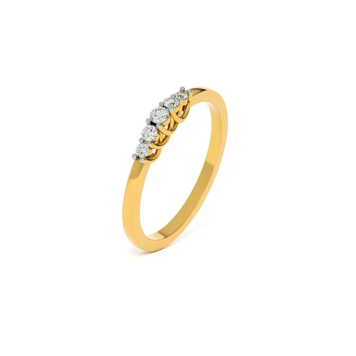Cascade 9KT Gold Lab Grown Diamond Ring