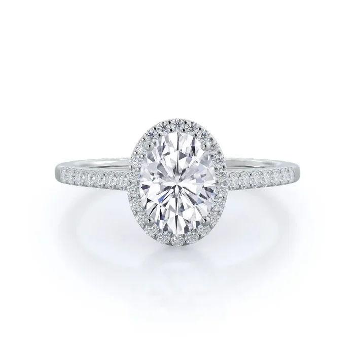 Cathedral Halo Diamond Engagement Ring – Home Preview
