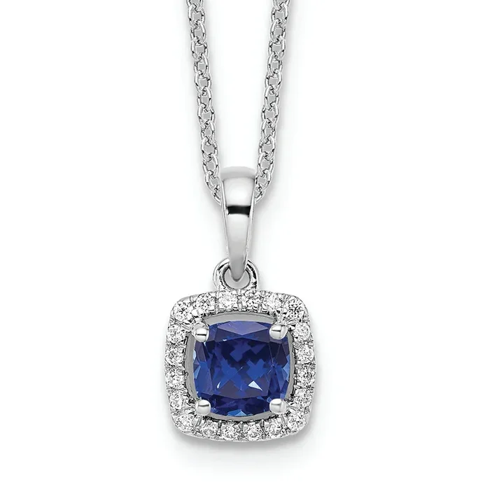 Celestial Flame Sapphire Pendant