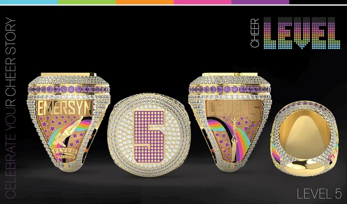 Cheer Level Celebration Ring – Level 5