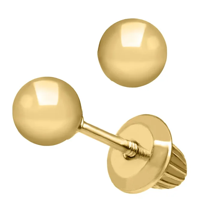 Children’s 14k Gold 4mm Ball Stud Earrings