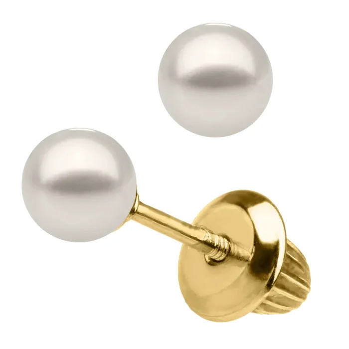 Children’s 14k Gold Pearl Stud Earrings
