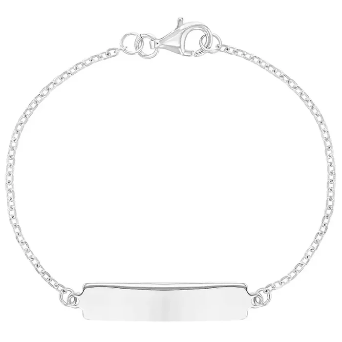 Children’s Sterling Silver 5″ Simple Plain Bracelet