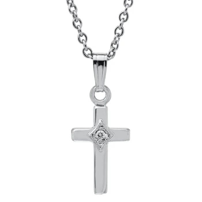 Children’s Sterling Silver Cross Necklace