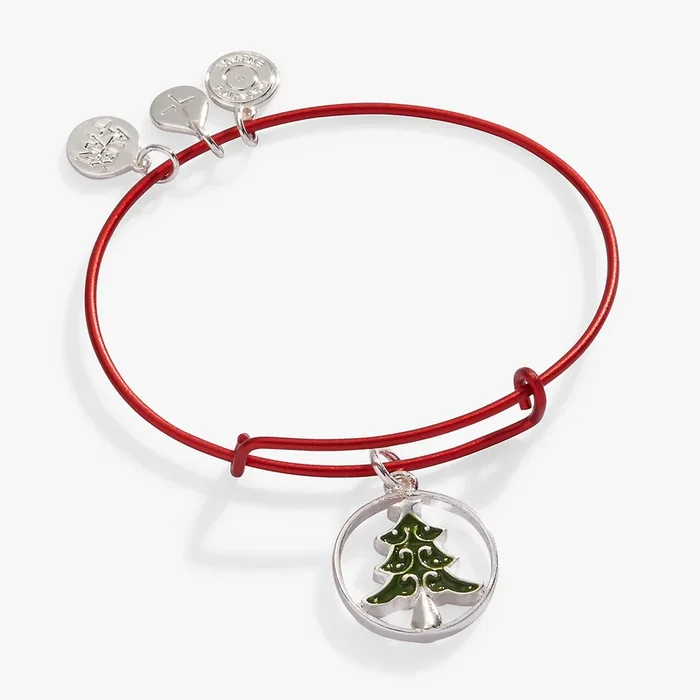 Christmas Tree Charm Bangle