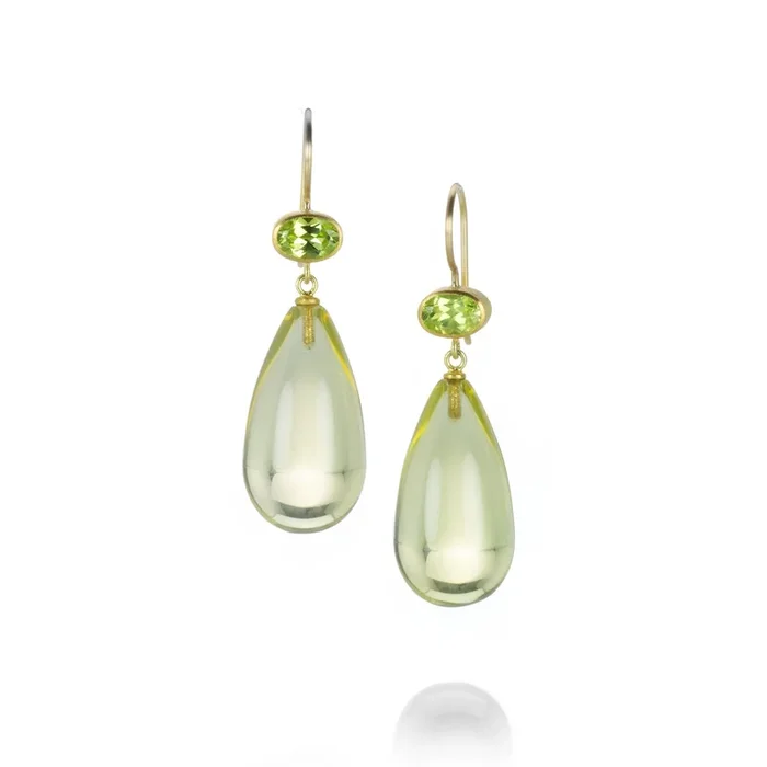 Chrysoberyl and Citrine Apple & Eve Earrings