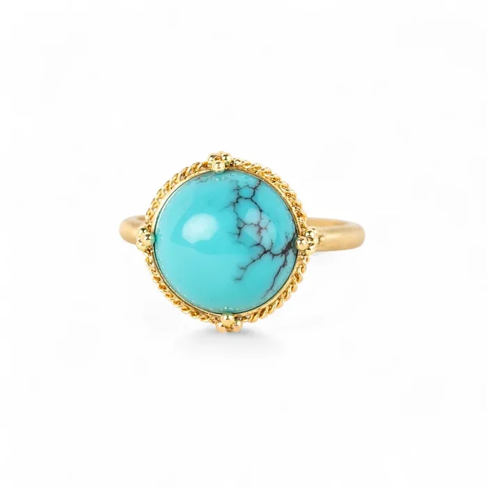 Circular Turquoise Ring