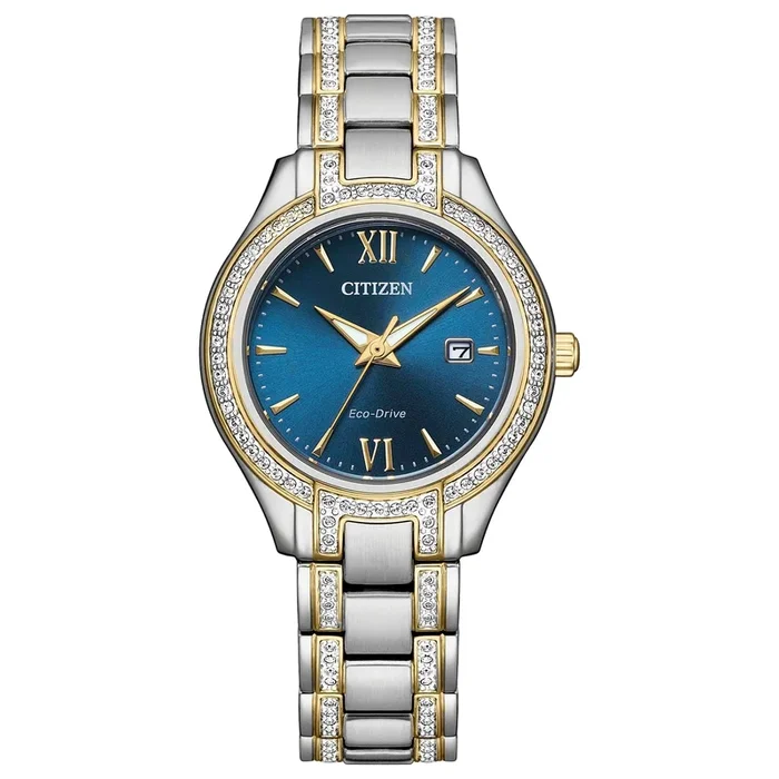 Citizen® Women’s Silhouette Crystal Rich Blue Dial Watch