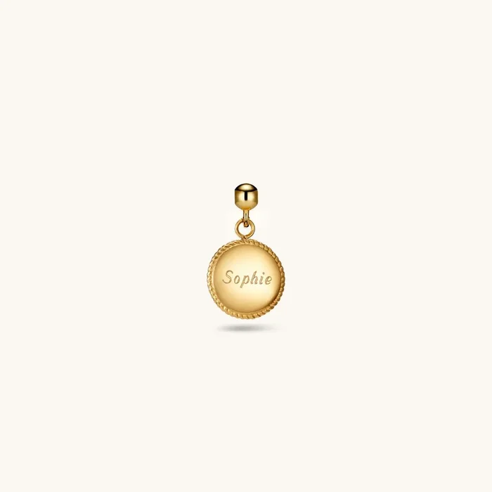 Classic Circle Charm Gold