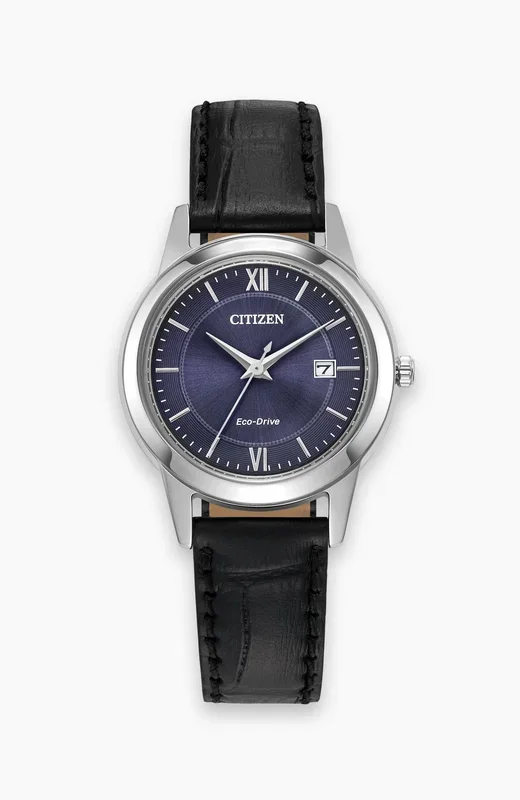 Classic Eco-Drive with Leather Strap