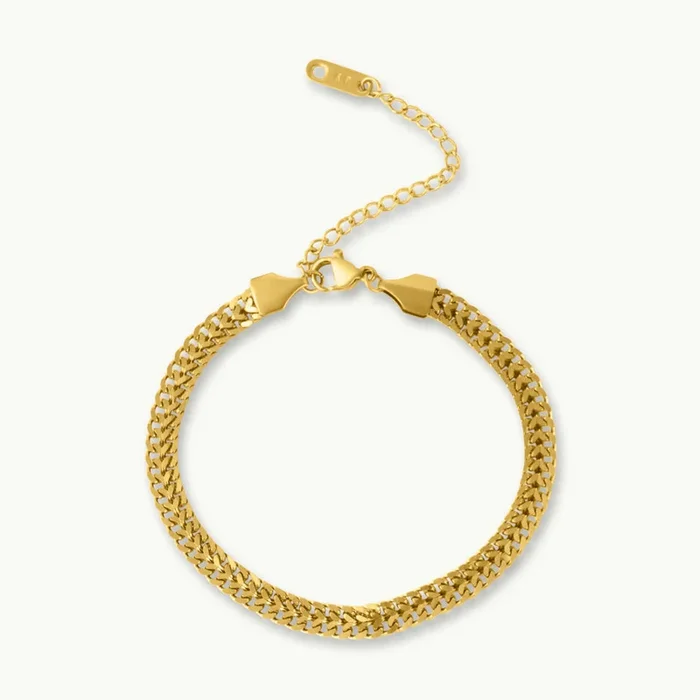 Classic Elegance Flat Link Bracelet