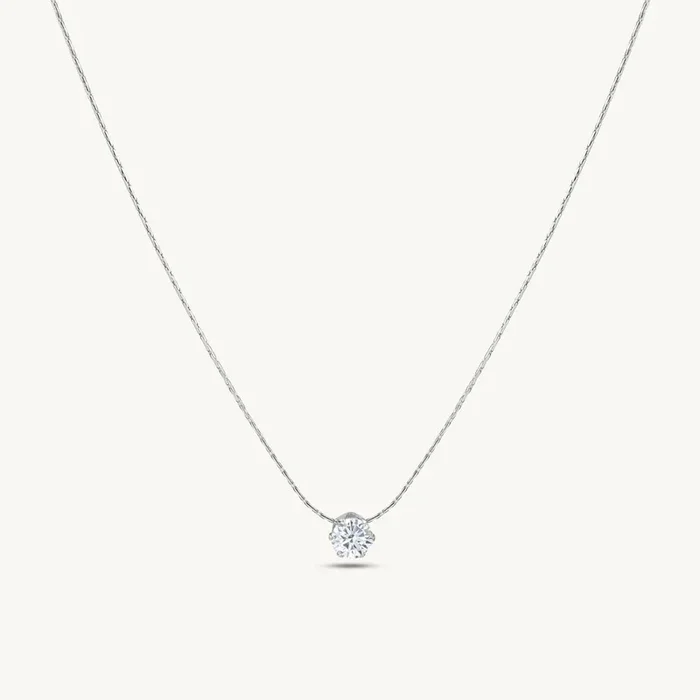 Classic Solitaire Necklace