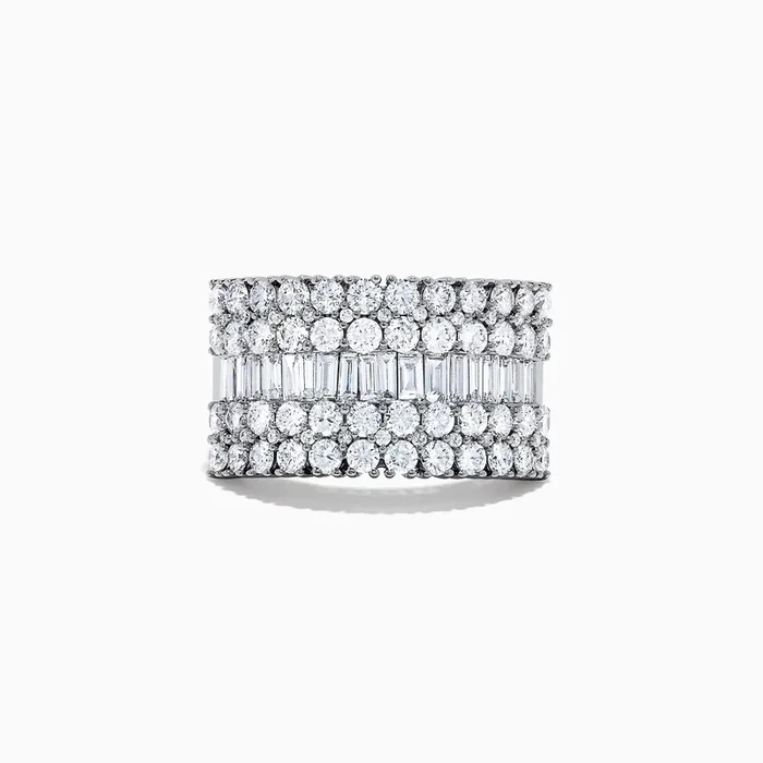 Classique 14K White Gold Diamond Statement Ring, 2.47 TCW