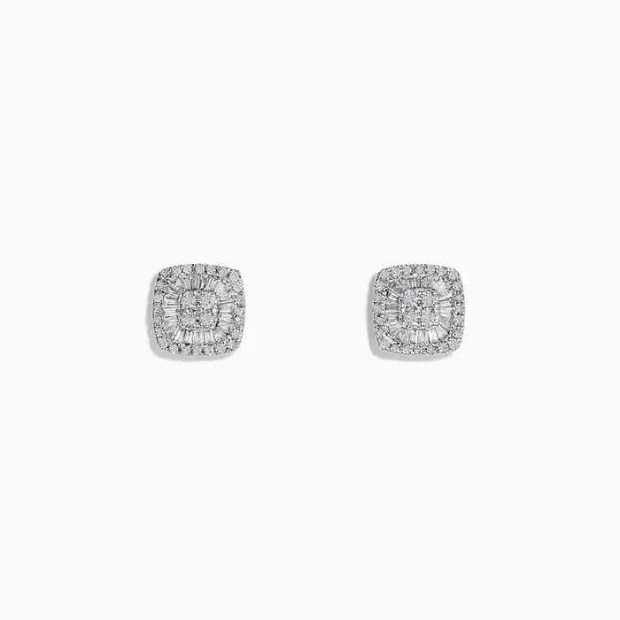 Classique 14K White Gold Diamond Stud Earrings 0.36 TCW