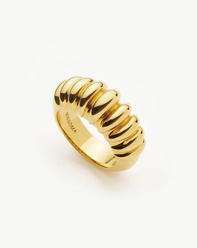 Claw Ridge Ring | 18ct Gold Plated