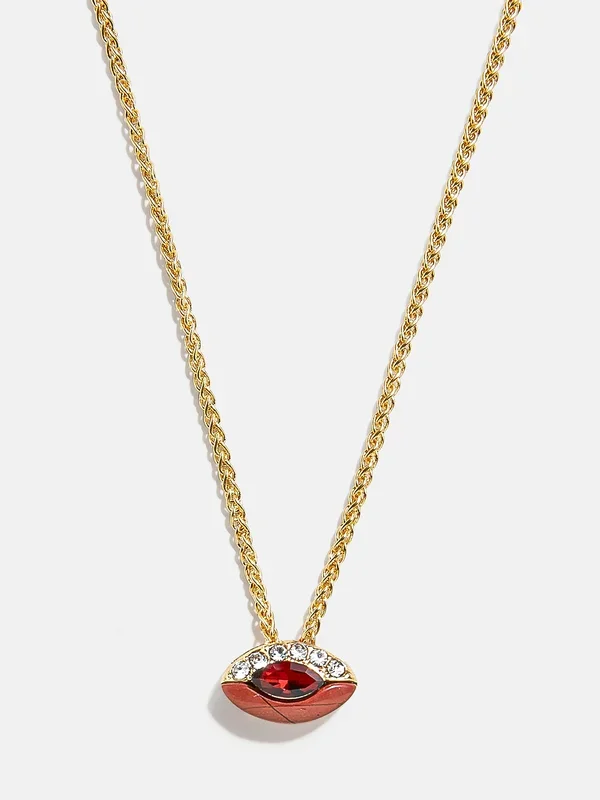 Clove Semi-Precious Birthstone Necklace – Ruby