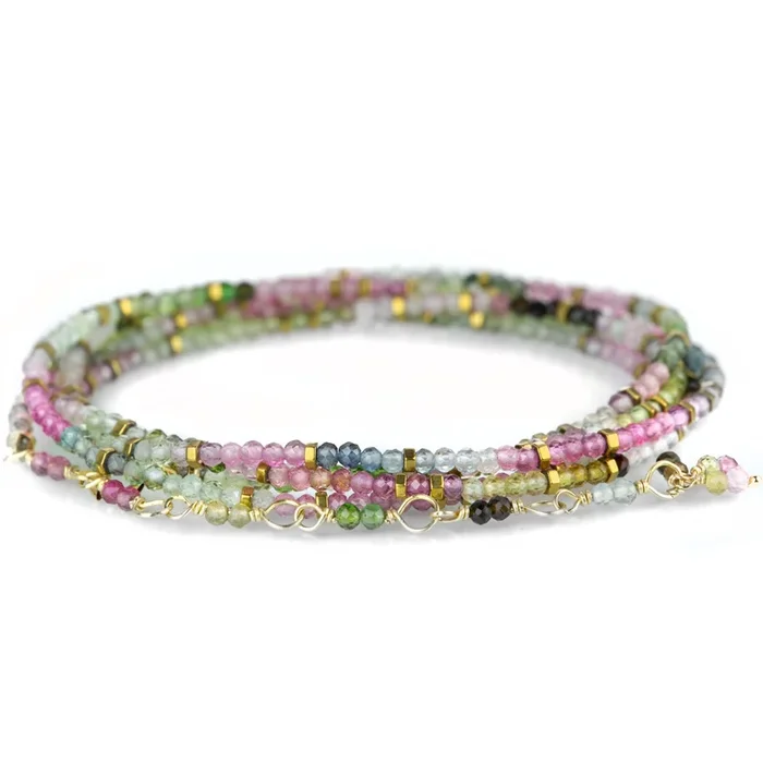 Confetti Watermelon Tourmaline Bracelet