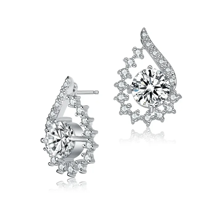 Constance Dual Teardrop Stud Earrings