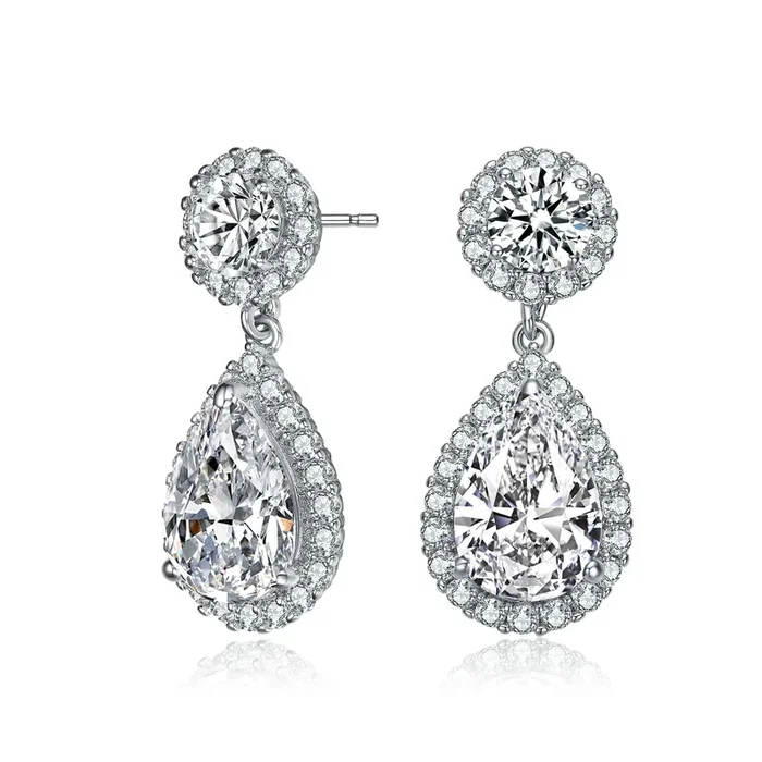 Constance Round and Teardrop Earrings