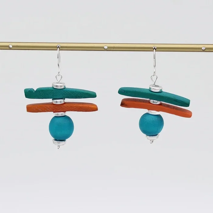Coral Skylar Coastal Aura Earrings