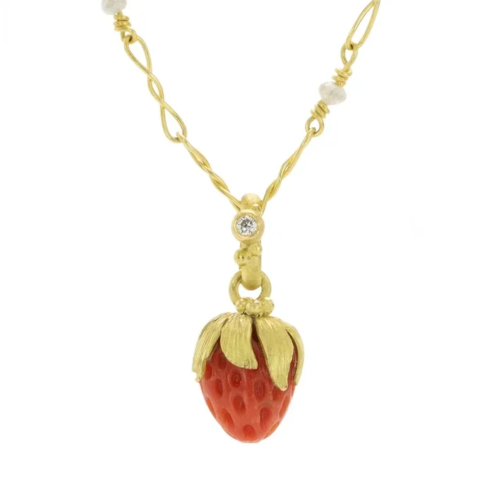 Coral Strawberry Pendant (Pendant Only)