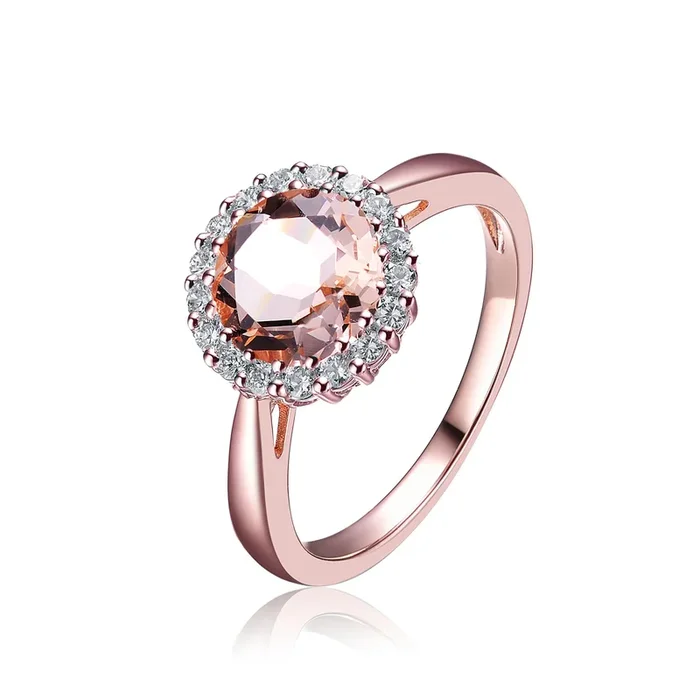 Coralie Halo Solitaire Ring