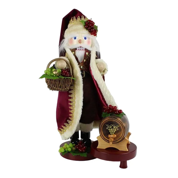 Cozy Wine Santa Nutcracker
