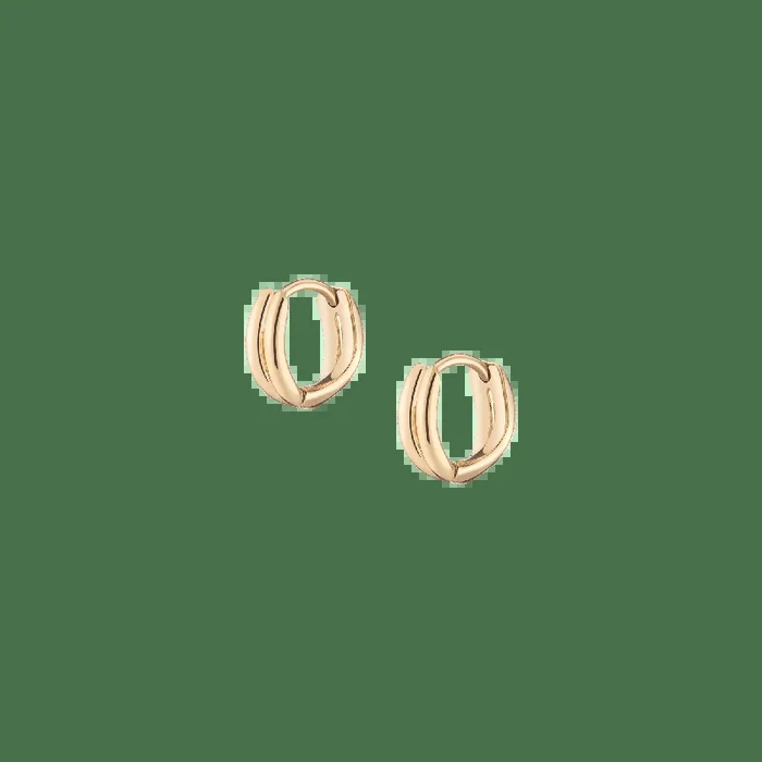 Crossover Huggie Earrings