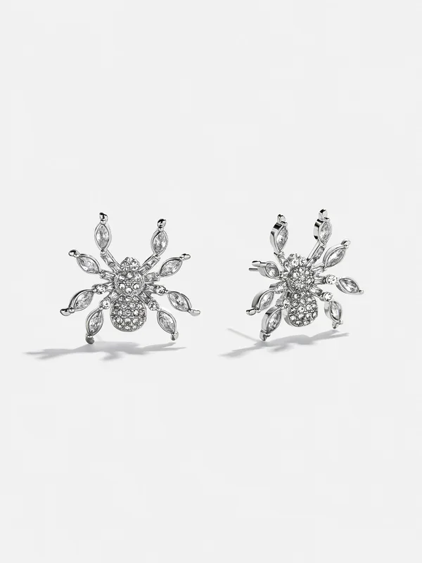 Crystal Creepers Spider Earrings – Spider