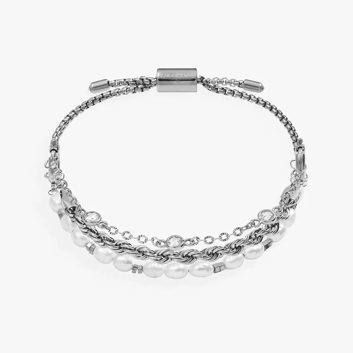 Crystal + Pearl Stranded™ Bracelet Set
