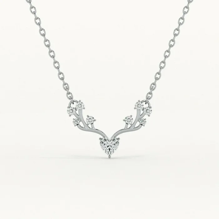 Crystal Wing 925 Sterling Silver Necklace