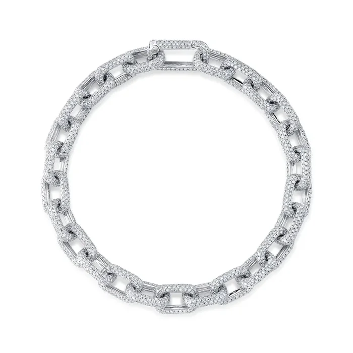 Cuban Chain Diamond Bracelet
