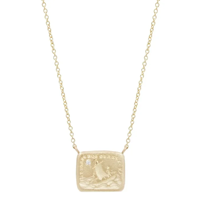 Cupid’s Ship Diamond Necklace