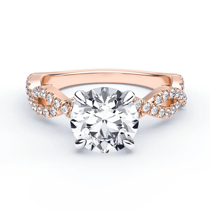 Cushion Cut Double Twisted Ring