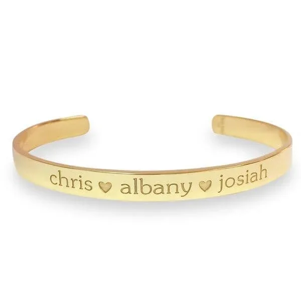 Custom Engraved Cuff Bracelet