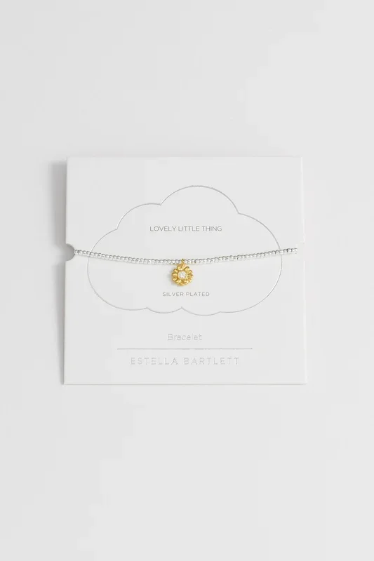 CZ Flower Charm Bracelet