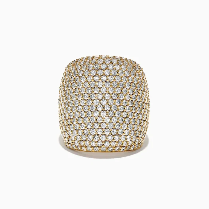 D’Oro 14K Yellow Gold Diamond Ring, 4.05 TCW