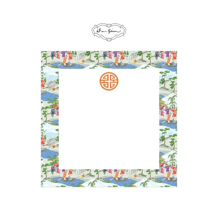 Dana Gibson Riverbank Chinoiserie Notepad