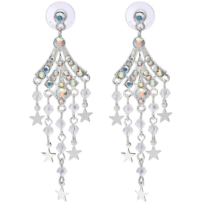 Dancing Starlight Earrings (Sterling Silvertone)