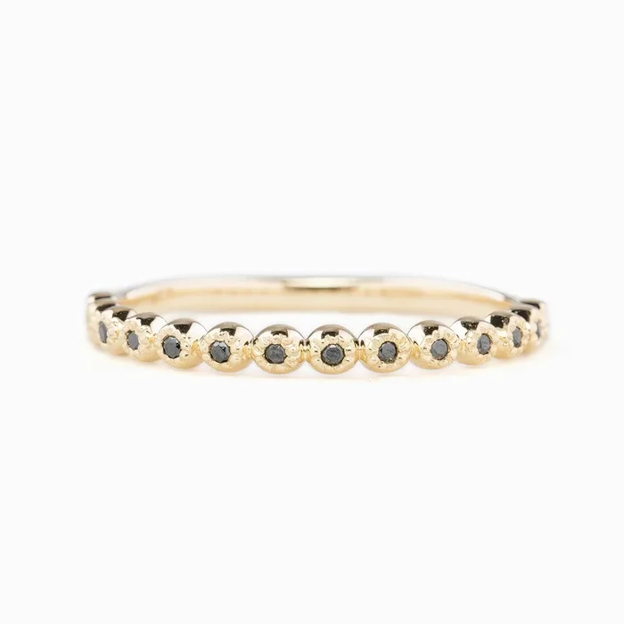 ダリア ブラック ダイヤモンド エタニティ リング Dahlia Black Diamond Eternity Ring