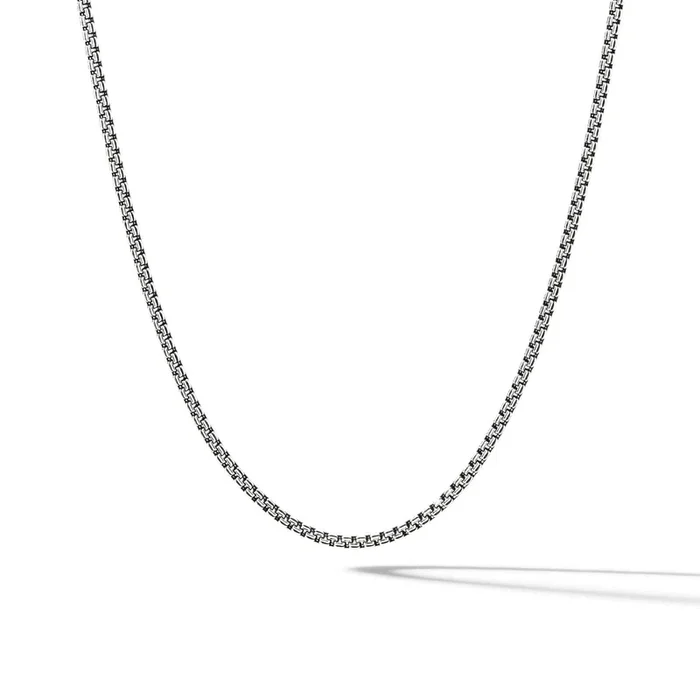 DAVID YURMAN Double Box Chain Necklace in Sterling Silver, 2.6mm