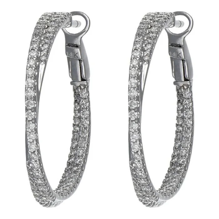 Day 3 – White Diamond Earrings (White Diamond 0.94 cts.)