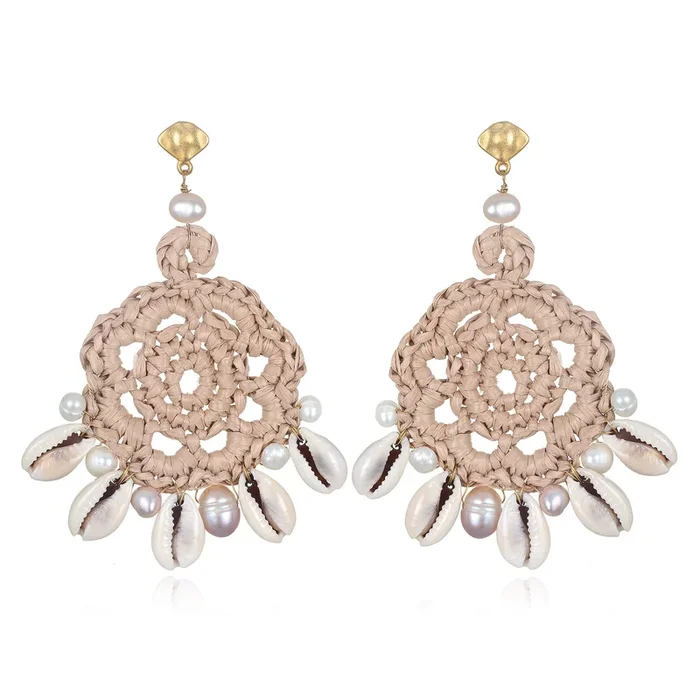 Daydreamer Crochet Shell Earrings