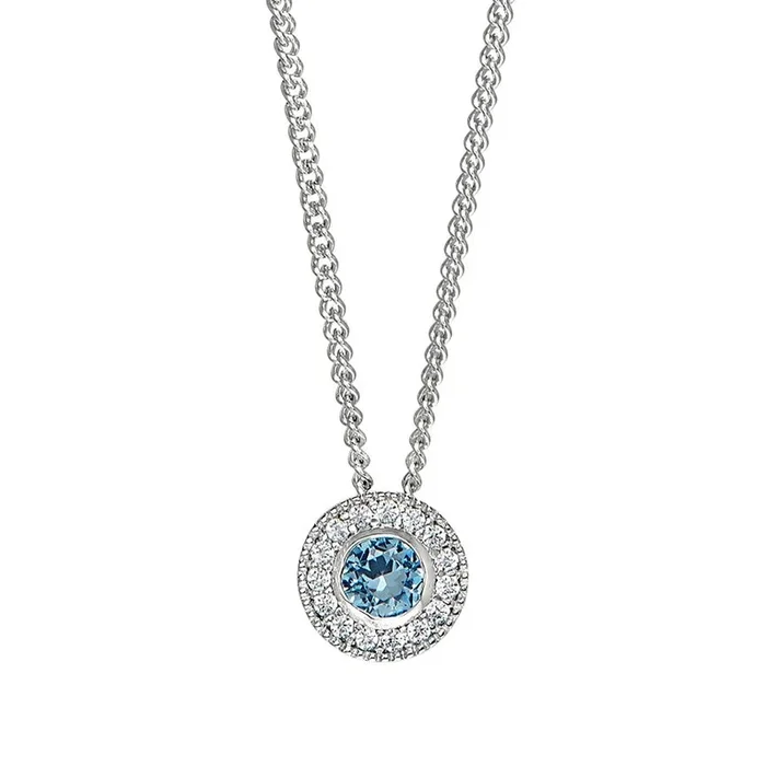 December Birthstone Pendant